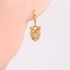 S925 Sterling Silver Animal Shape Owl Earrings French Retro Creative Design
