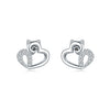 S925 Sterling Silver Animal Zodiac Earrings With Electroplating