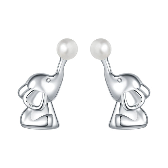 S925 Sterling Silver Animal Zodiac Earrings With Electroplating