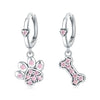 S925 Sterling Silver Animal Zodiac Earrings With Electroplating