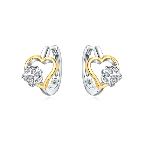 S925 Sterling Silver Animal Zodiac Earrings With Electroplating