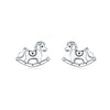S925 Sterling Silver Animal Zodiac Earrings With Electroplating