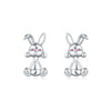 S925 Sterling Silver Animal Zodiac Earrings With Electroplating