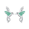 S925 Sterling Silver Animal Zodiac Earrings With Electroplating