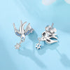 S925 Sterling Silver Animal Zodiac Earrings With Electroplating