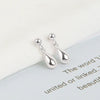 S925 Sterling Silver Bean Heart Drop Earrings Electroplated Light Luxury Simple Style Jewelry For Women