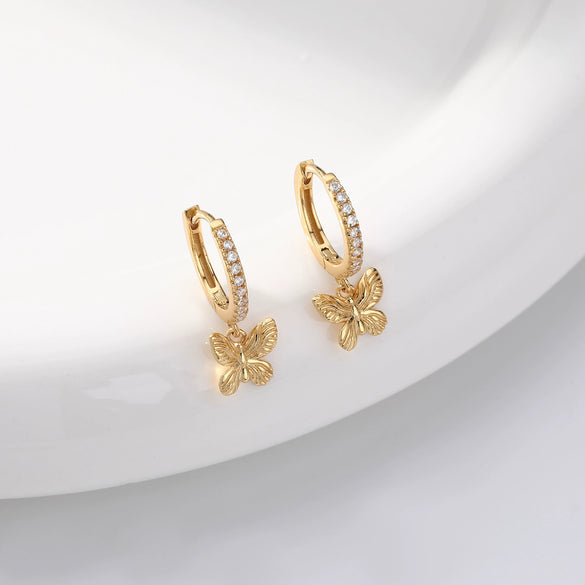 S925 Sterling Silver Bow Earrings Casual Allmatch Style