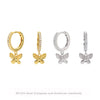 S925 Sterling Silver Bow Earrings Casual Allmatch Style