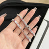 S925 Sterling Silver Bracelet With Colorful Zircon Inlaid Geometric Pattern Electroplated Light Luxury Women's Hand Ornament