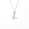 S925 Sterling Silver Butterfly Clavicle Necklace With Mixed Gem Inlay Electroplated Simple Elegant Animal Pendant Cross Chain For Women