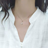 S925 Sterling Silver Butterfly Clavicle Necklace With Mixed Gem Inlay Electroplated Simple Elegant Animal Pendant Cross Chain For Women