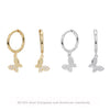 S925 Sterling Silver Butterfly Earring Animal Pattern Elegant And Fashionable For Women