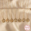 S925 Sterling Silver City Architecture Pendant Women's Collarbone Necklace With Geometric Design And Electroplating