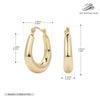 S925 Sterling Silver Cold Style Oval Geometric Electroplated Women's Earrings