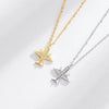 S925 Sterling Silver Creative Aircraft Necklace Jewelry