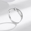 S925 Sterling Silver Cross Ring With Diamond Letters Numbers And Text Pattern Fashion Trendy Unisex