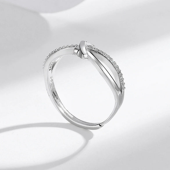 S925 Sterling Silver Cross Ring With Diamond Letters Numbers And Text Pattern Fashion Trendy Unisex