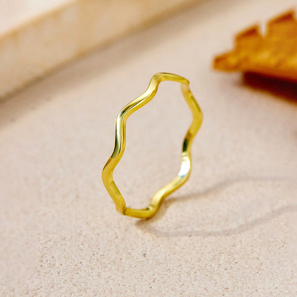 S925 Sterling Silver Crosswrapped Geometric Ring With Electroplating Platinum Or 18K Gold For Women And Unisex