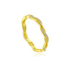 S925 Sterling Silver Crosswrapped Geometric Ring With Electroplating Platinum Or 18K Gold For Women And Unisex