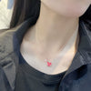 S925 Sterling Silver Cute Tiger Pendant Necklace With Temperature Discoloration Geometric Zodiac Style For Women