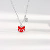 S925 Sterling Silver Cute Tiger Pendant Necklace With Temperature Discoloration Geometric Zodiac Style For Women