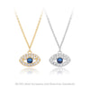 S925 Sterling Silver Devil's Eye Pendant Inlaid Zircon Necklace For Women