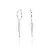 S925 Sterling Silver Distinctive Creative Stone Women's Hip Hop Earrings