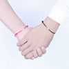 S925 Sterling Silver Double Happiness Couple Bracelet Simple Minimalist Hand Rope Bracelet For Men And Women With Letter Text Charm