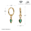 S925 Sterling Silver Drop Shape Geometric Women's Earrings
