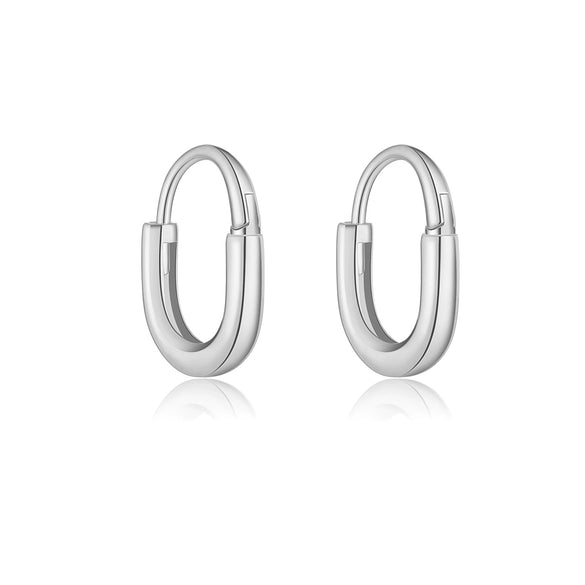S925 Sterling Silver Electroplated Platinum 18K Gold Zircon Inlaid Fashionable Earring