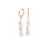 S925 Sterling Silver Elegant Baroque Pearl Earrings