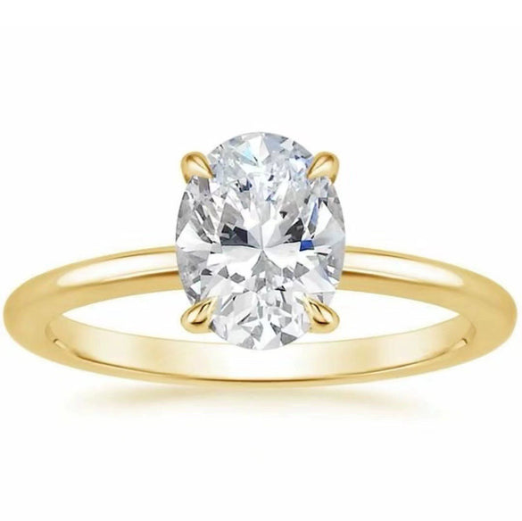 S925 Sterling Silver Engagement Ring With Oval Cut Square Crystal Zircon Cz For Wedding Promise