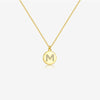 S925 Sterling Silver English Letter Round Pendant Necklace With Colorful Zircon Cross Chain Geometric Design Platinum Or 18K Gold Electroplating Unisex