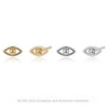 S925 Sterling Silver Eyes Electroplated Small Fresh Women's Ear Jewelry