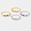 S925 Sterling Silver Fashion All Match Ring With Geometric Design And Electroplating Treatment For Women