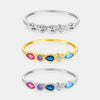 S925 Sterling Silver Fashion All Match Ring With Geometric Design And Electroplating Treatment For Women