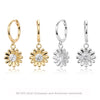 S925 Sterling Silver Fashion Women Earrings With Daisy And Sunflower Design