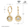 S925 Sterling Silver Fashion Women Earrings With Daisy And Sunflower Design