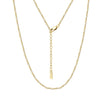 S925 Sterling Silver Figaro Chain Necklace Geometric Pattern Electroplated