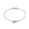 S925 Sterling Silver Figaro Chain Necklace Geometric Pattern Electroplated