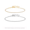 S925 Sterling Silver Flat Snake Blade Chain Ushape Geometric Light Luxury Electroplated Women's Bracelet