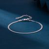 S925 Sterling Silver Flat Snake Blade Chain Ushape Geometric Light Luxury Electroplated Women's Bracelet