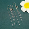S925 Sterling Silver Flower Earrings For Women Elegant Simple Floral Design Face Framing Accessories
