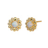 S925 Sterling Silver Flower Microinlaid Zircon Earrings