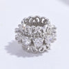 S925 Sterling Silver Flower Petal Barrel Starshaped Rhombus Zirconia Beading Material For Diy Bracelet Necklace