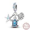 S925 Sterling Silver Four Leaf Clover Butterfly Airplane Star Charm Diy Bracelet Accessories With Dripping Oil Design
