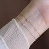 S925 Sterling Silver Fourleaf Clover Bracelet Plated With 18K Gold Inlaid With Zircon Light Luxury Style