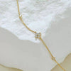 S925 Sterling Silver Fourleaf Clover Bracelet Plated With 18K Gold Inlaid With Zircon Light Luxury Style