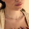 S925 Sterling Silver Fourleaf Clover Geometric Women's Necklace With Electroplating O Word Chain