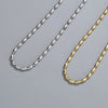S925 Sterling Silver Geometric Ball Chain Necklace With Round Silver Beads Electroplated Fashion Jewelry For Men And Women